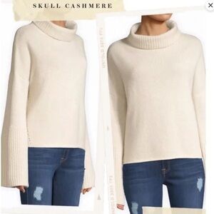 Skull Cashmere Lulu 100% cashmere sweater with bell sleeves Size Small